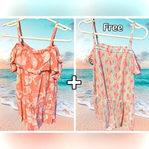 Seashell and Mint Romper Duo